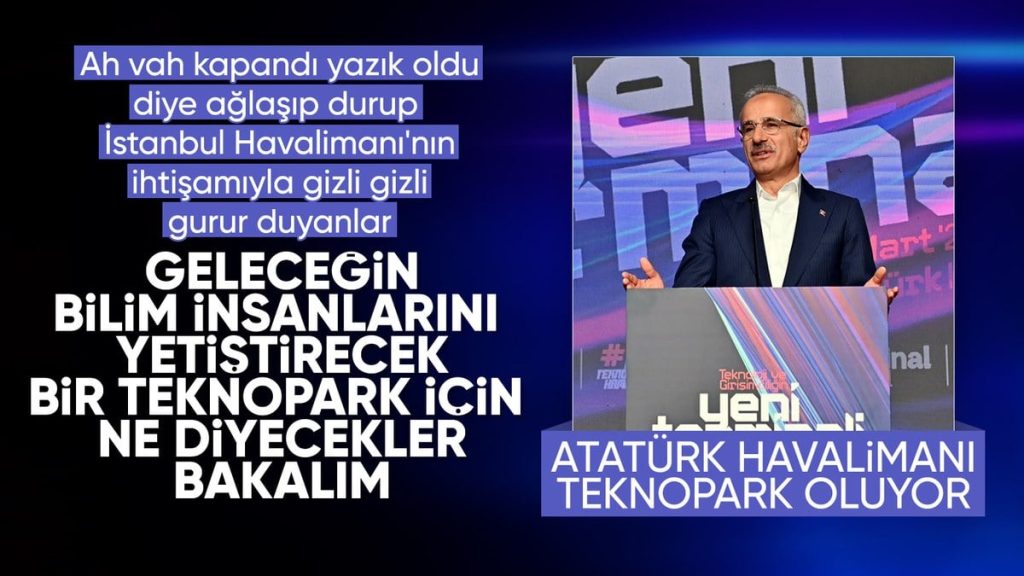 abdulkadir uraloglu ataturk havalimani ulkemizin en buyuk teknoparki olacak NCWAyUHF