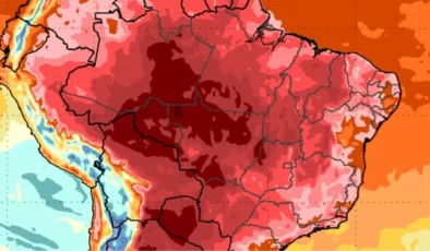 Brezilya’da görülmemiş rekor! Termometreler 60 dereceyi geçti, yollar eriyor