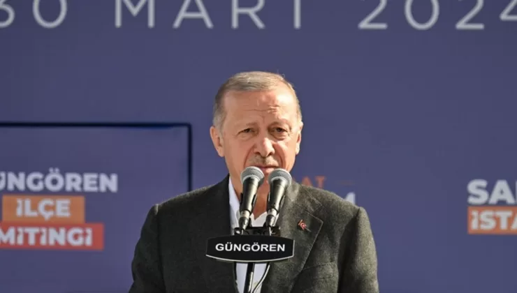 Cumhurbaşkanı Erdoğan, İstanbul Güngören’de vatandaşlara seslendi