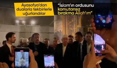 Cumhurbaşkanı Erdoğan ve Murat Kurum tekbirlerle uğurlandı