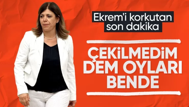 DEM Parti İstanbul adayı Meral Danış: ‘Adaylıktan çekilmeyeceğim’