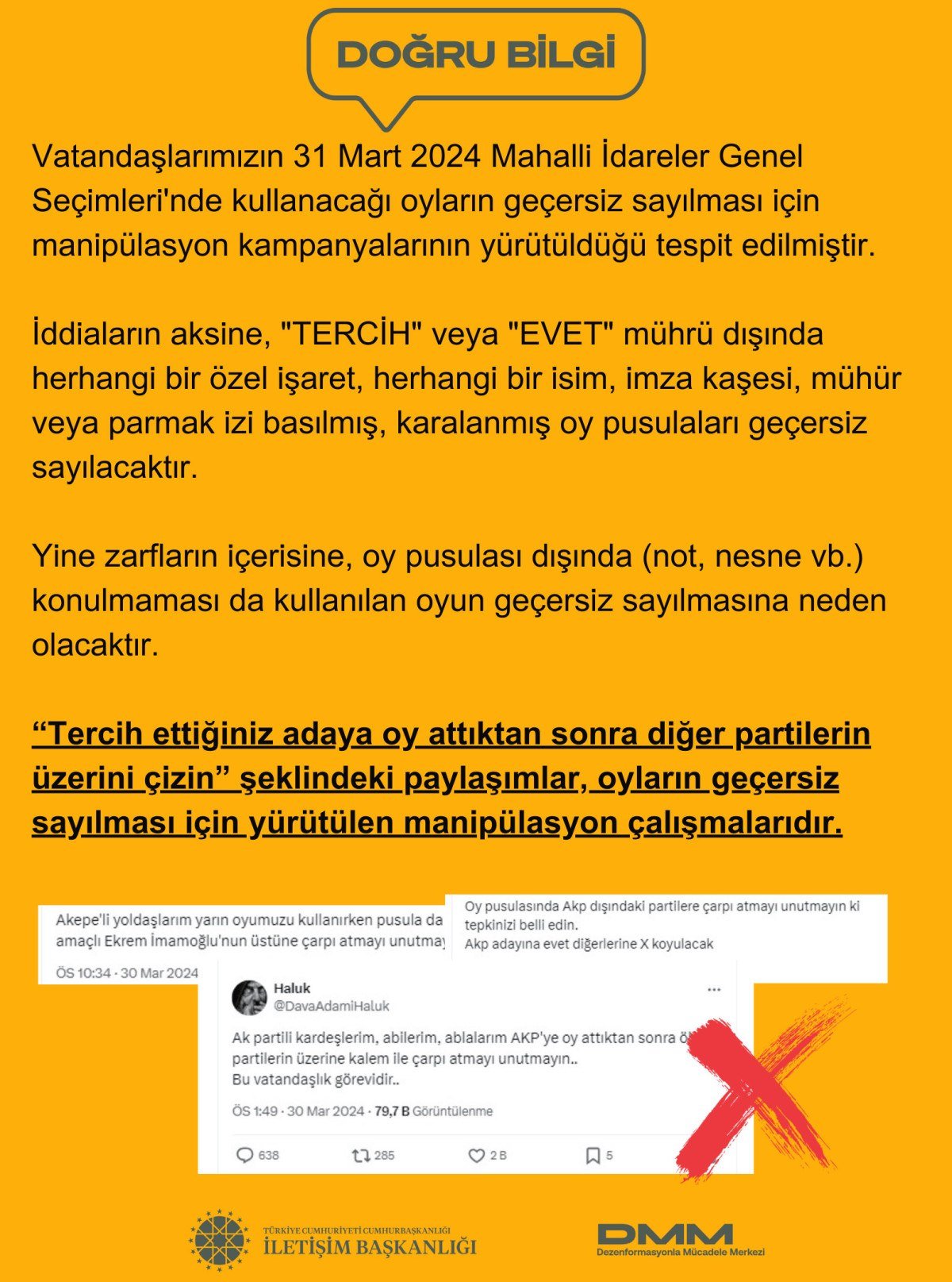 dezenformasyonla mucadele merkezi oy pusulasinda isaretleme manipulasyonlarina karsi uyardi 0 GfMgJTsq