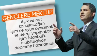 İstanbul adayı Murat Kurum’dan gençlere mektup: ‘Endişesiz bir yaşam sürmeniz için çok çalıştım’