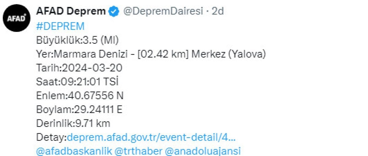 istanbulda hissedilen bir deprem oldu 0 DryAMJbU