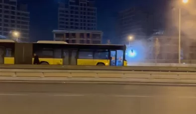 İstanbul’da sıradan bir gün! İETT otobüsü ve metrodan dumanlar yükseldi