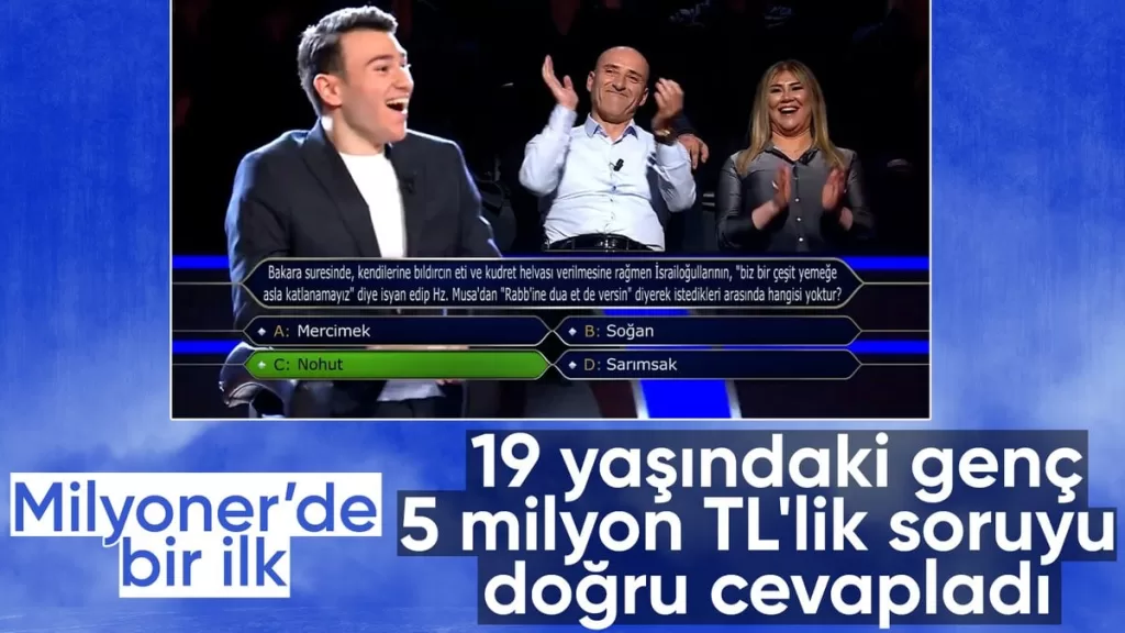 kim milyoner olmak ister yarismasinda bir ilk 5 milyon tl kazandi VSkApj1f