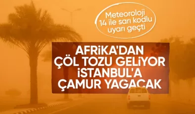 Kuzey Afrika’dan Türkiye’ye çöl tozu geliyor! İstanbul’a çamur yağacak…
