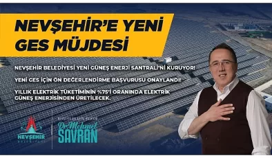 Nevşehir Belediye Başkanı Dr. Mehmet Savran, yeni kuracakları Güneş Enerji Santrali (GES) projesi için MEDAŞ’A yaptıkları çağrı mektubunun ön değerlendirme komisyon raporunun olumlu sonuçlandığını açıkladı