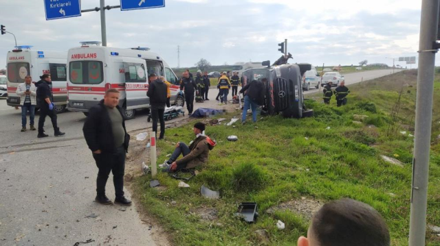 tekirdagda tir yolcu minibusune carpti 5 kisi oldu 10 kisi yaralandi 2 aB6ipyyg