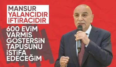 Turgut Altınok’tan 600 daire iddialarına yanıt