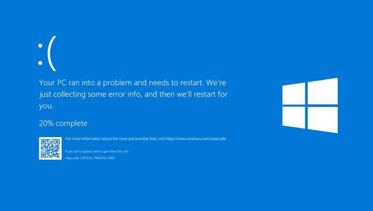 Yeni Windows güncellemesi, Mavi Ekran hatasıyla birlikte geldi