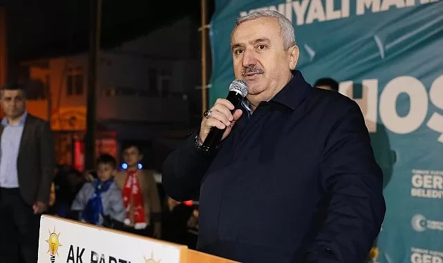 Yeniyalı’da miting gibi seçim irtibat ofisi açılışı