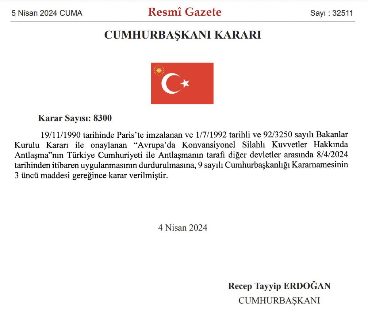32 yillik anlasmayi durduran karar resmi gazetede turkiye silah bilgisi vermeyecek 1