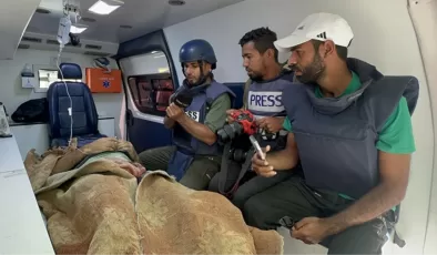 İsrail’den Gazze’de gazetecilere saldırı! İçlerinde TRT ekibi de var