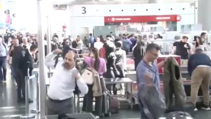 İstanbul Havalimanı’nda bayram dönüşü yoğunluğu
