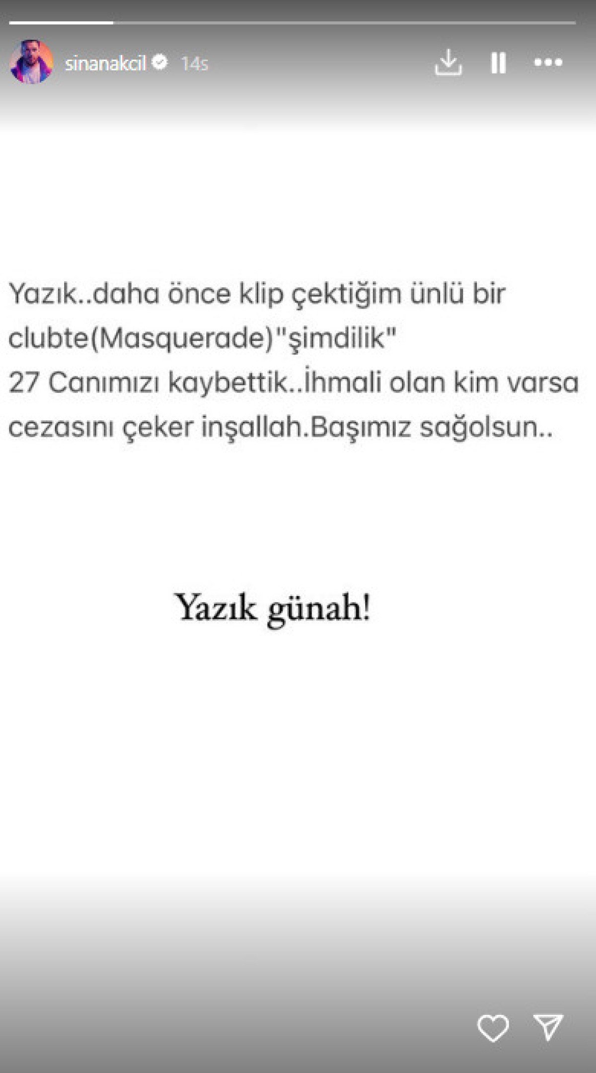 sarkici sinan akcil gece kulubundeki yangin ile ilgili paylasim yapti cezalarini ceksinler 0 2sGJTfXu
