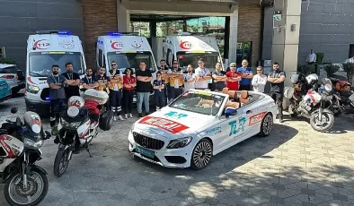 59.Cumhurbaşkanlığı Türkiye Bisiklet Turu’nun bisikletçilerine ve konvoyuna Sağlık Bakanlığı’nın deneyimli ekipleri destek verdi