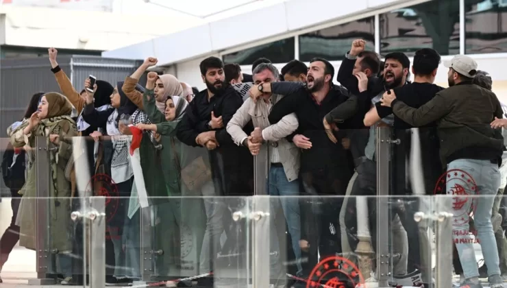 Almanya Cumhurbaşkanı Steinmeier’e İstanbul’da Filistin protestosu