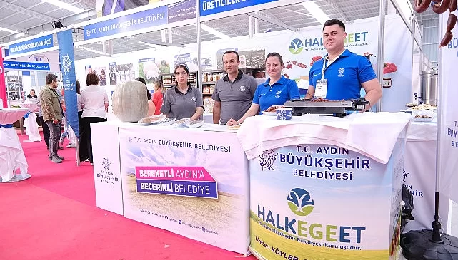 Aydın’da bu yıl 11’ncisi düzenlenen Uluslararası Tarım, Gıda Ve Hayvancılık Fuarı’nda, Aydın Büyükşehir Belediyesi’nin açtığı stant yoğun ilgi gördü