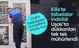CHP’li Uşak Belediyesi, sığınmacıların dükkanlarını mühürledi