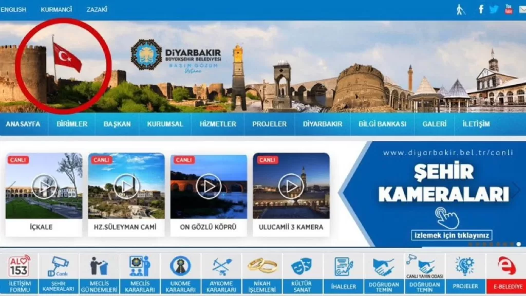 diyarbakir buyuksehir belediyesinin internet sitesinden turk bayragi kaldirildi JXeT7jw7