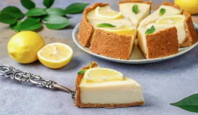 Diyet cheesecake tarifi! Şekersiz fit limonlu diyet cheesecake nasıl yapılır