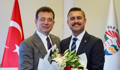 Ekrem İmamoğlu, Şile Belediye Başkanı Özgür Kabadayı’ya tebrik ziyaretinde bulundu