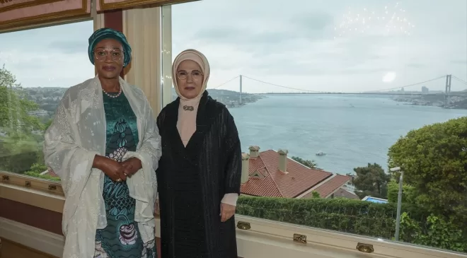 Emine Erdoğan, Oluremi Tinubu’yu ağırladı