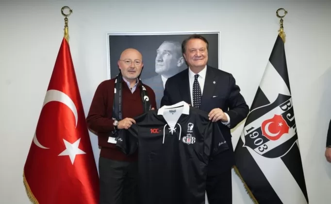 Ferit Şahenk, Beşiktaş’a ziyarette bulundu