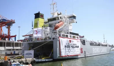 Gazze’ye yardım malzemesi taşıyan 9. gemi yola çıktı