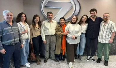 Gelin dizisi oyuncularından Kanal7’ye sürpriz ziyaret!