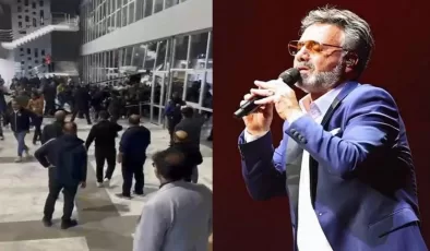 İranlı şarkıcı Moein’in Van’daki konserinde izdiham yaşandı! Kapıları kırarak girdiler