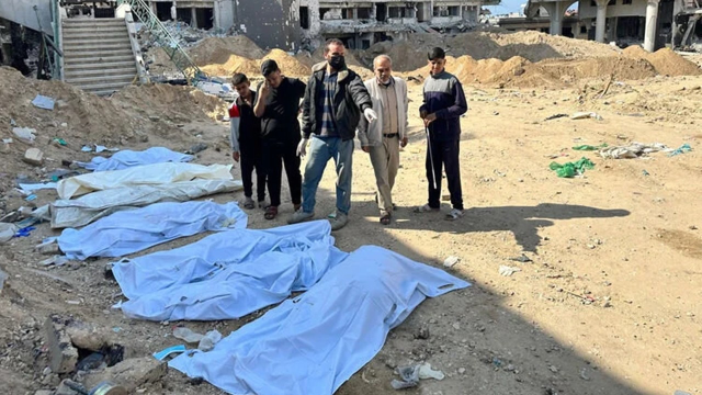 israilin vurdugu gazzedeki sifa hastanesi avlusunda toplu mezar bulundu 1 6Z8KNTds