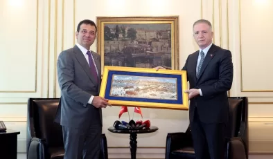 İstanbul Valisi Davut Gül, Ekrem İmamoğlu’nu ziyaret etti