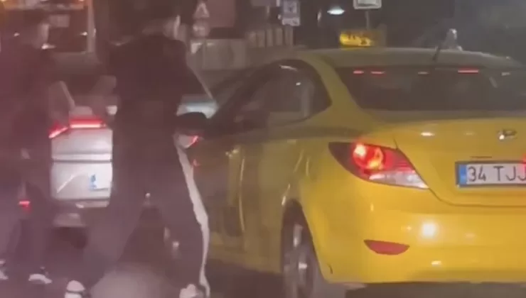 İstanbul’da trafikte tartıştığı taksi şoförünü darbetti: Aracına binip uzaklaştı