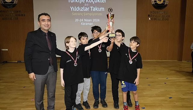 Karaman’da yapılan 2024 Türkiye Küçükler ve Yıldızlar Takım Satranç Şampiyonası sona erdi
