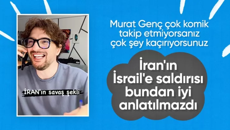 Komedyen Murat Genç, İran’ın İsrail saldırısıyla dalga geçti
