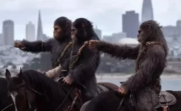 Maymunlar Gezegeni’nin maymunları, gerçek insanların arasına böyle gezindi