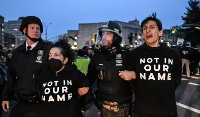 New York’ta Filistin destekçisi Yahudi grubun eylemine polis engeli