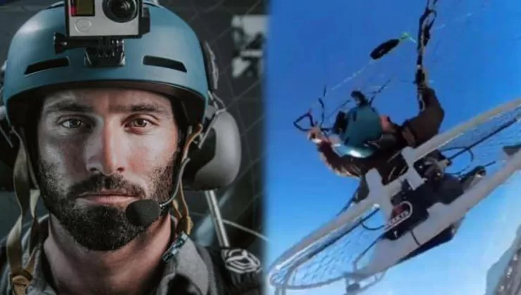 Paramotor pilotu Youtuber Anthony Vella 25 metre yükseklikten yere çakıldı!