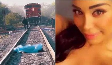 Raylarda fotoğraf çekimi yapan Venezuelalı modele hızlı tren çarptı!