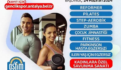 Antalya Büyükşehir ile 7’den 70’e herkes sporla buluşacak
