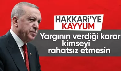 Cumhurbaşkanı Erdoğan’dan Hakkari açıklaması