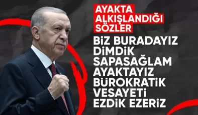 Cumhurbaşkanı Erdoğan’dan net mesaj: Dimdik, sapasağlam ayaktayız