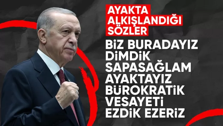 Cumhurbaşkanı Erdoğan’dan net mesaj: Dimdik, sapasağlam ayaktayız
