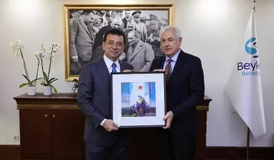 Ekrem İmamoğlu, Beykoz Belediye Başkanı Alaattin Köseler’e tebrik ziyaretinde bulundu