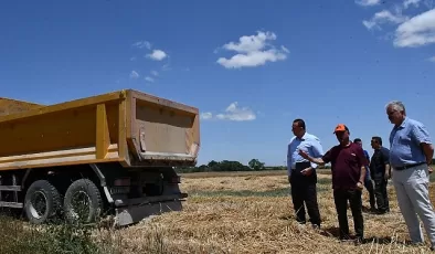 Lüleburgaz Belediyesi’nden buğday hasadı
