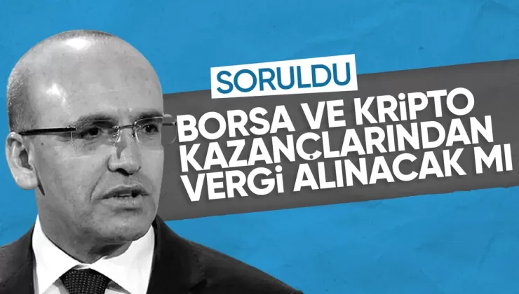 Mehmet Şimşek, Borsa ve kriptoya vergi gelip gelmeyeceği konusuna açıklık getirdi