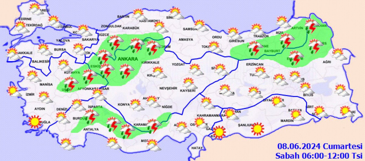 meteoroloji sicagin etkili oldugu turkiyedeki 18 il icin gok gurultulu saganak uyarisinda bulundu 0 biH4q32h