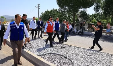 Muğla Büyükşehir Belediye Başkanı Ahmet Aras Bodrum’da devam eden Mumcular ve Yalıkavak yol çalışmalarını yerinde inceledi